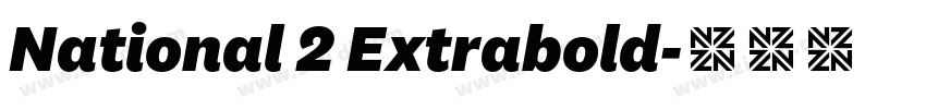 National 2 Extrabold字体转换